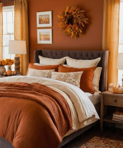 Room with Warm Color Palette