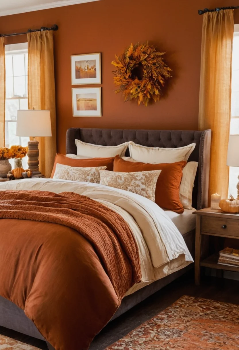 Room with Warm Color Palette
