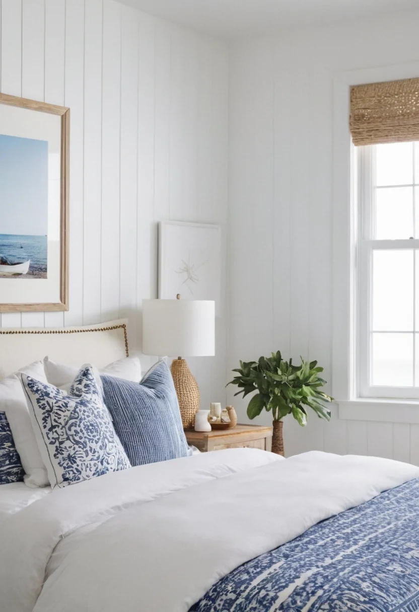 Bright White Walls with Nautical Accents
