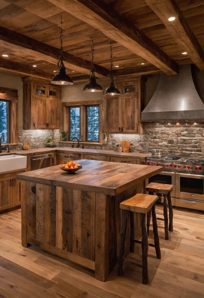 Room With Rustic Charm with Reclaimed Wood Accents
