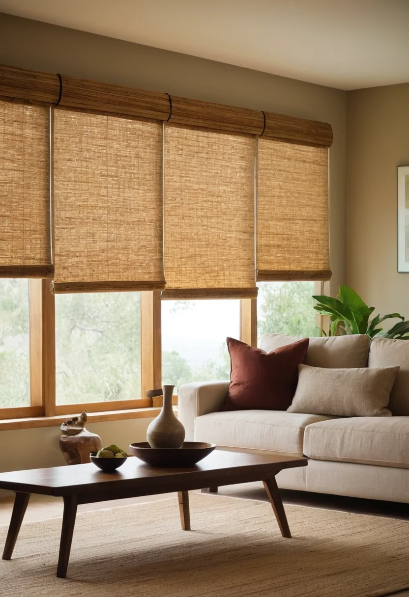 Bamboo Shades for a Natural and Earthy Feel
