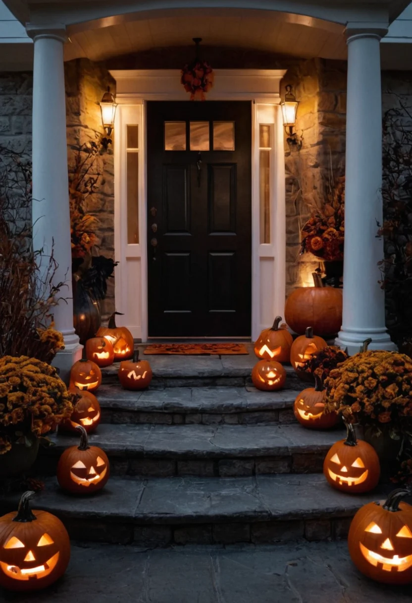 A Pathway for Ghosts and Pumpkins
