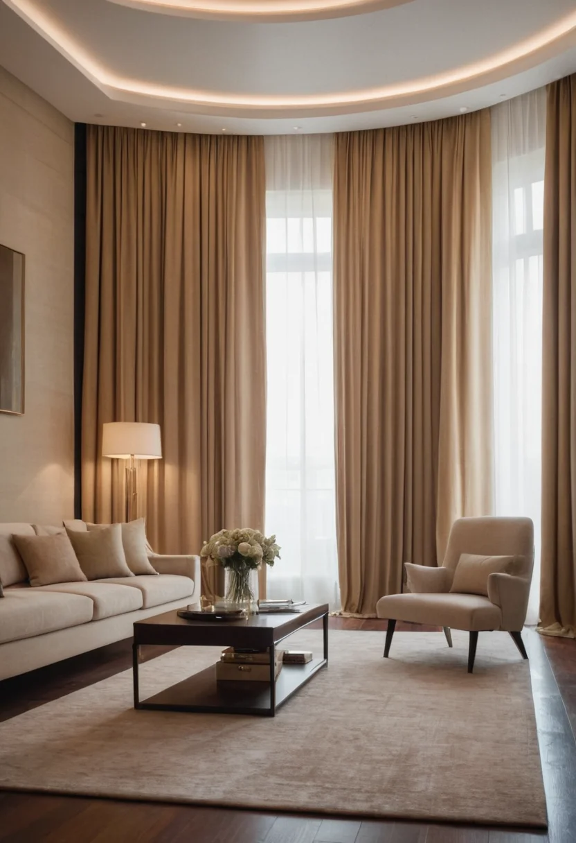 Floor-Length Curtains for Elegance
