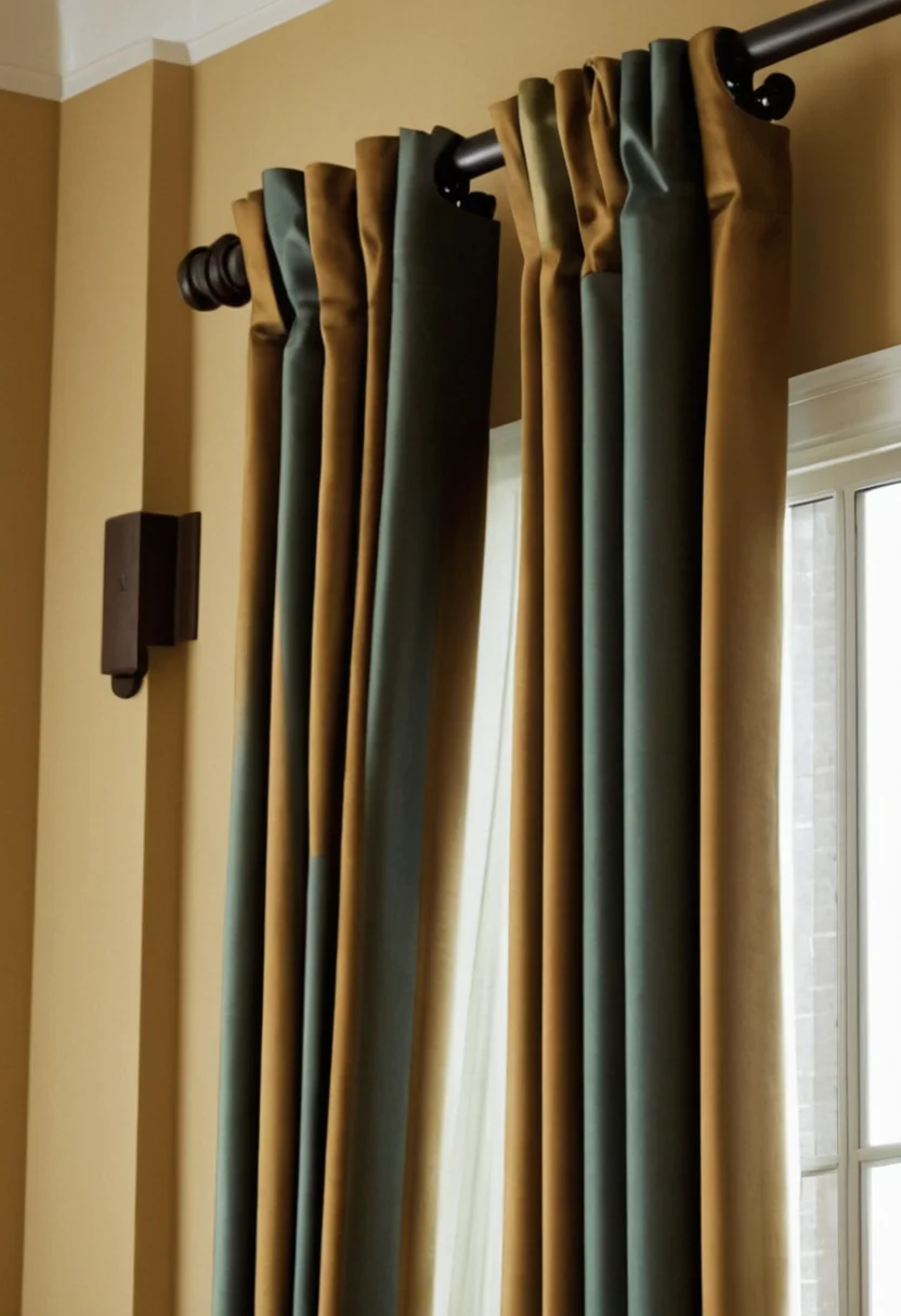 Curtain Rods with Unique Brackets for Enhanced Style
