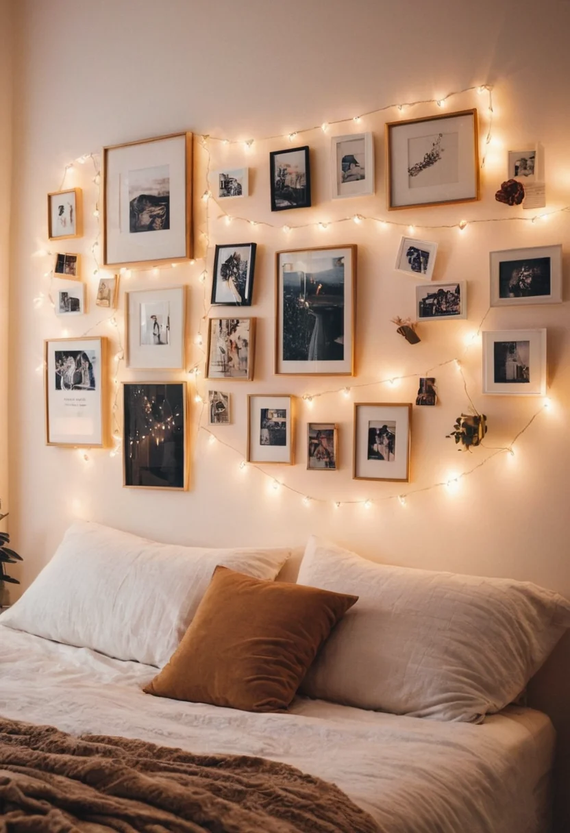 Room With String Lights
