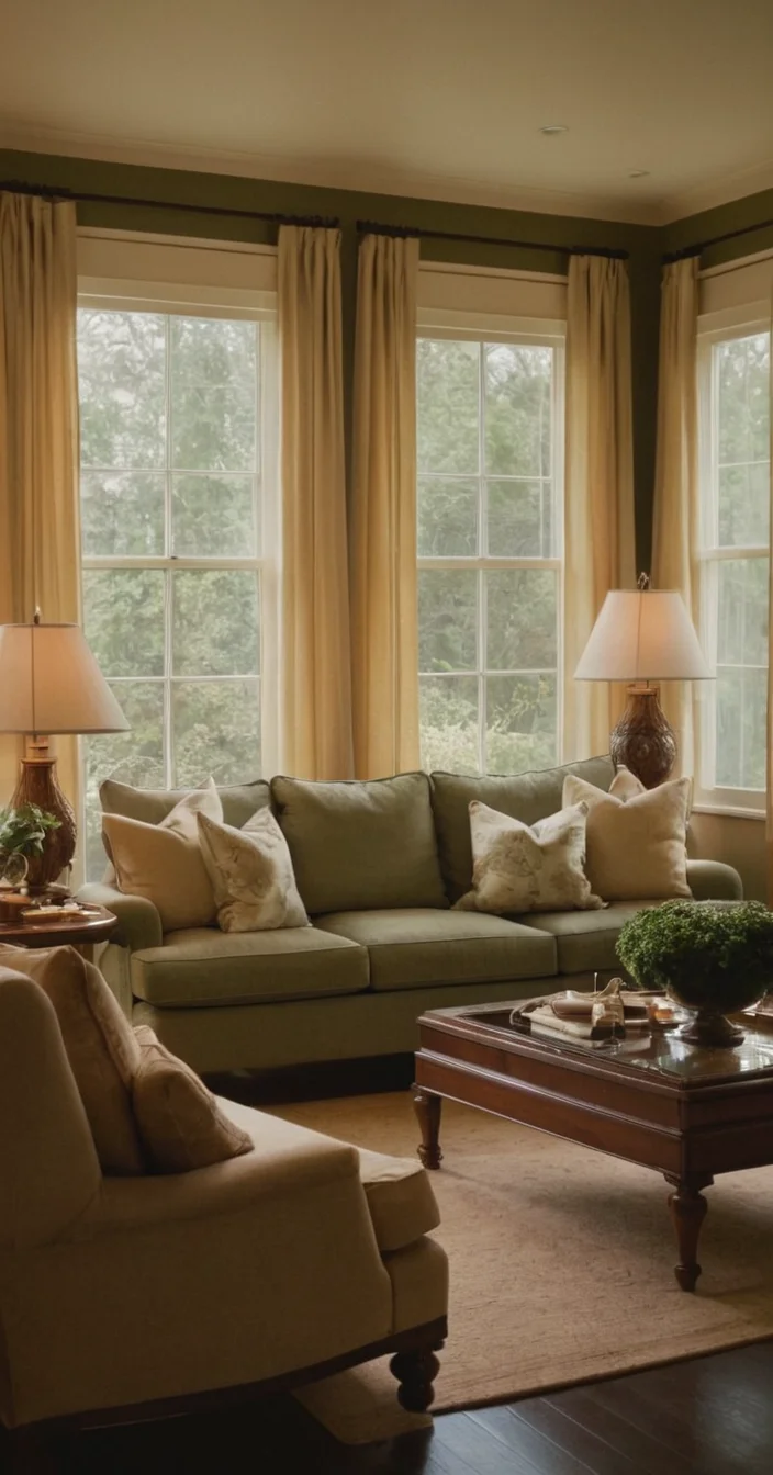 Room with Cozy and Inviting Window Treatments