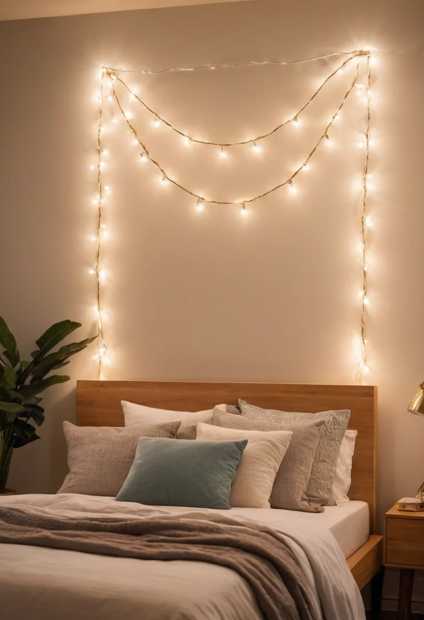 Create a Relaxing Ambiance with String Lights
