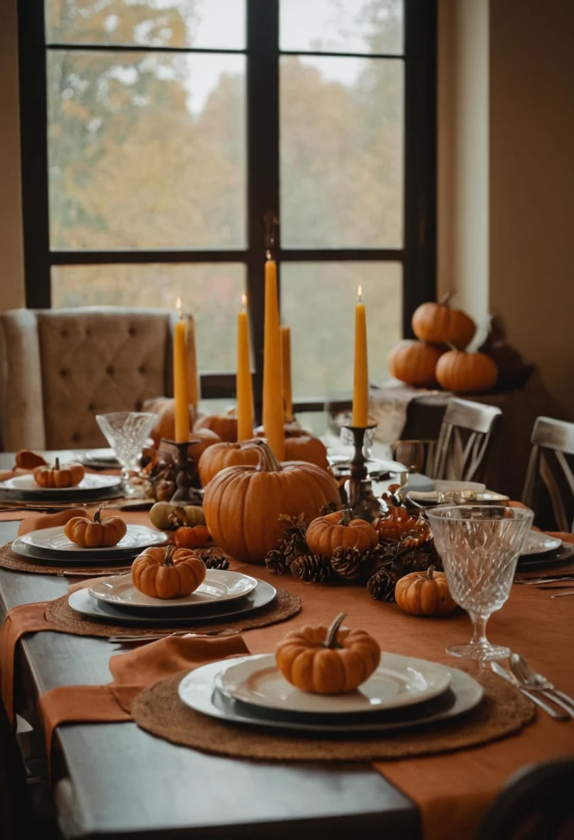 Fall Dining Table Arrangement