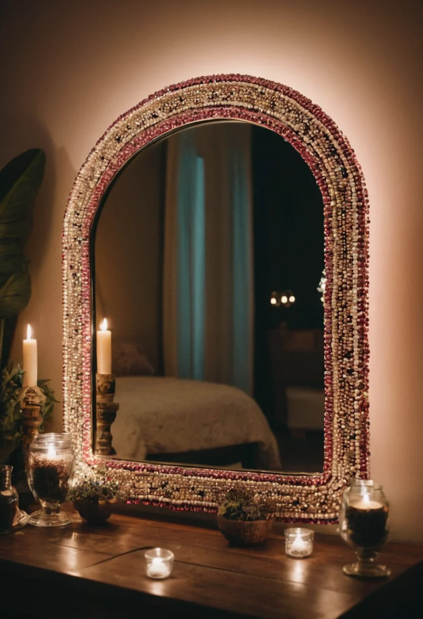 Beaded Mirror
