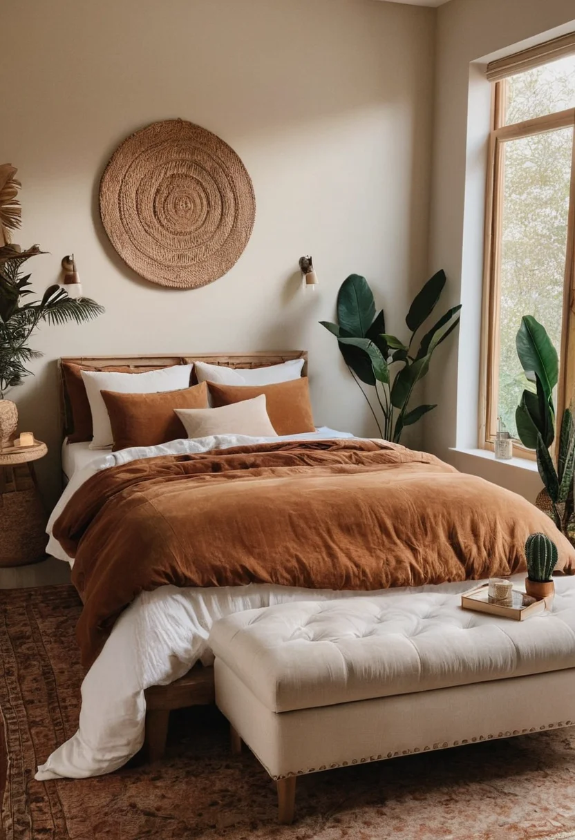 Room With Earthy Color Palette
