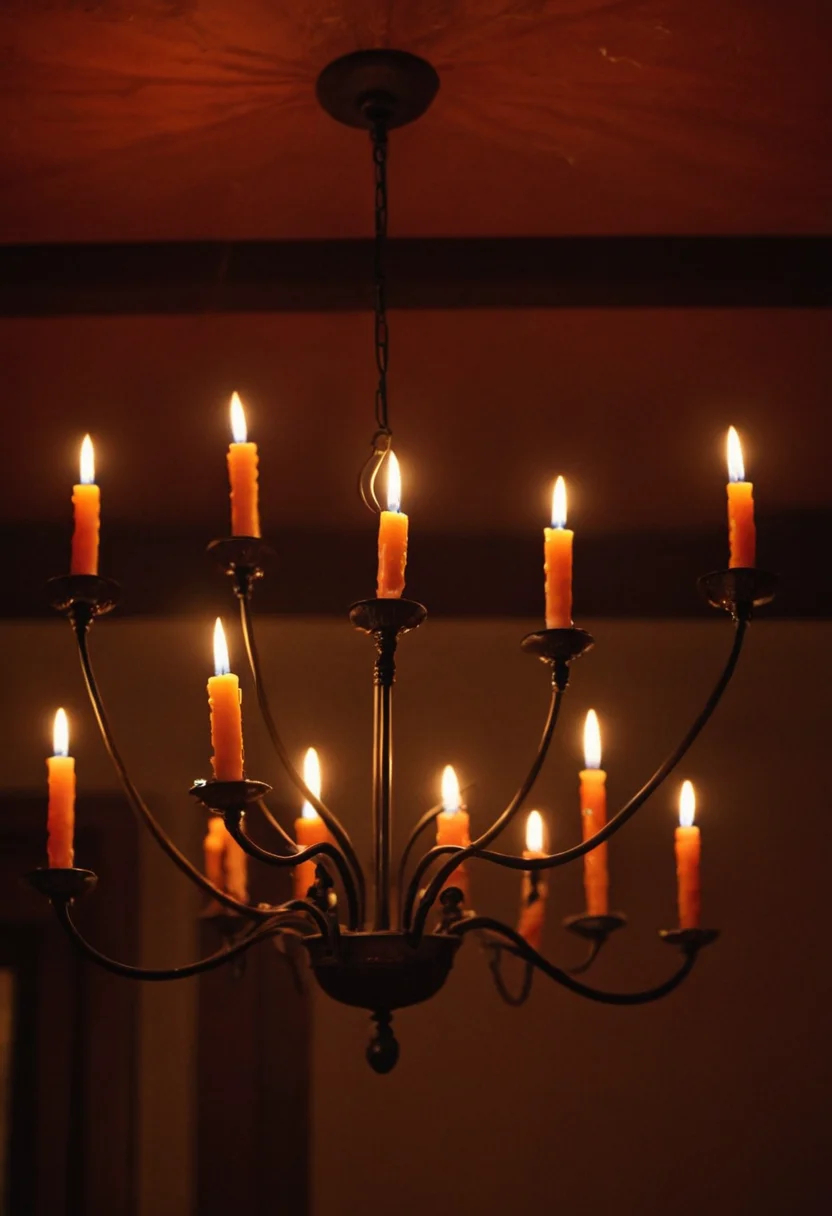 Creepy Hanging Candles
