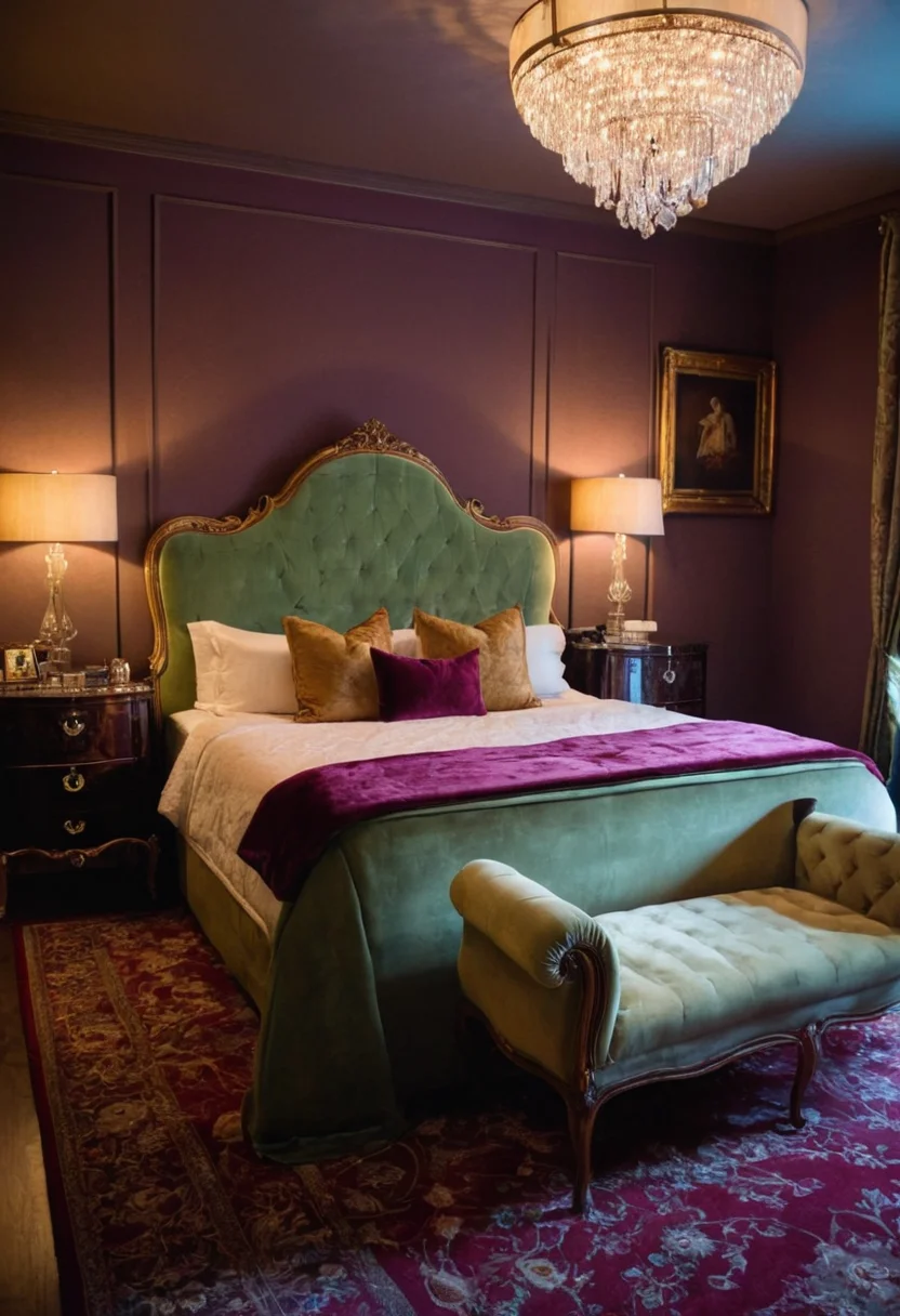 Room With Luxurious Velvet Boudoir
