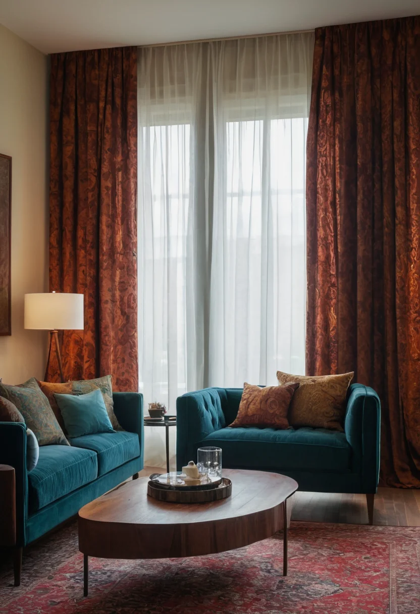 Layered Curtains for Depth and Texture
