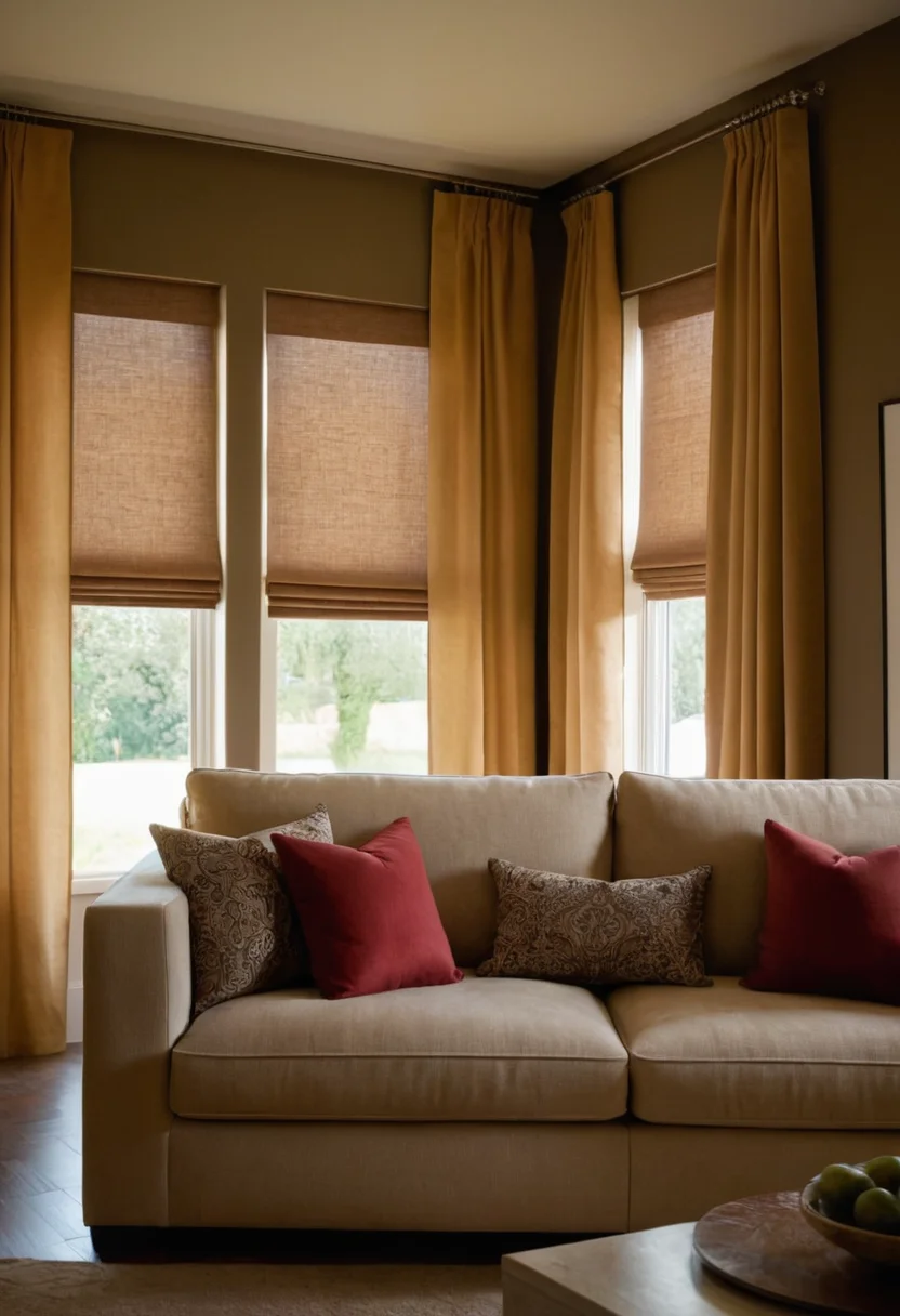 Roman Shades for a Sleek Appearance
