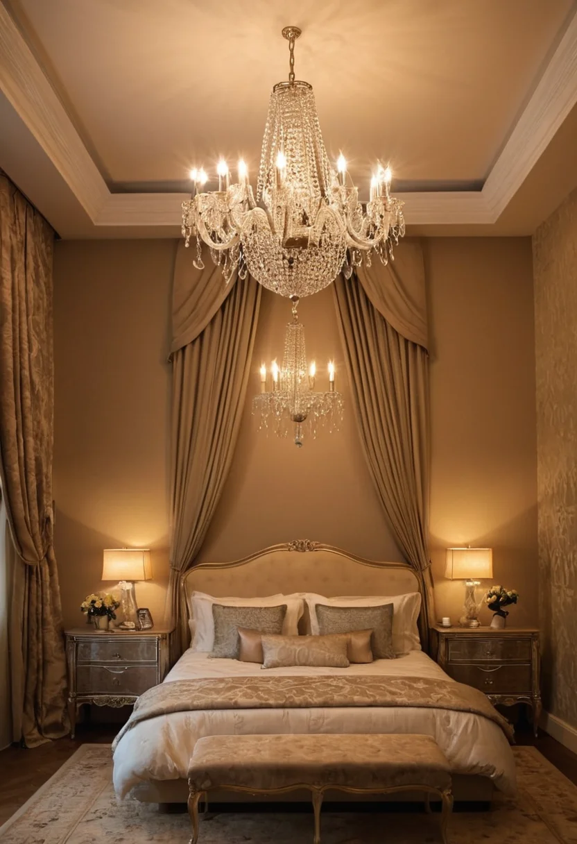 Room With Elegant Chandelier Suite
