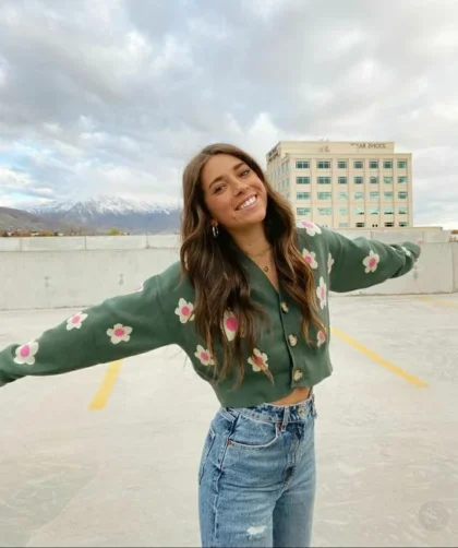 Colorful Cardigan Outfit